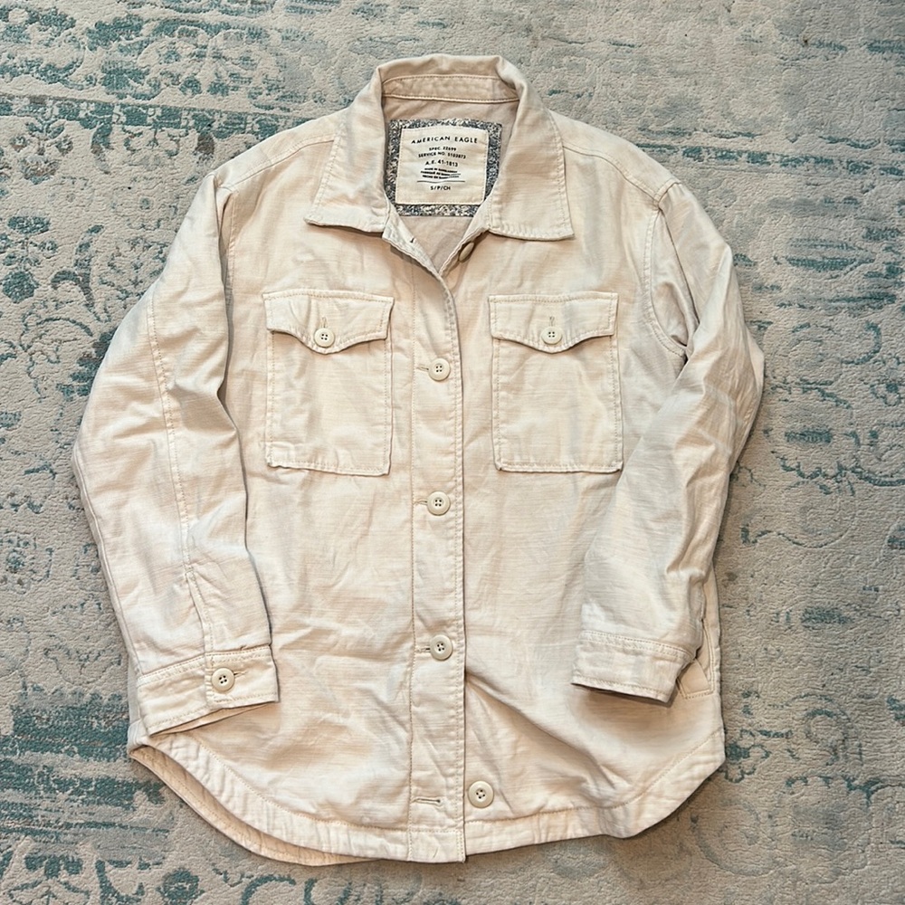 Oversized Canvas Shacket